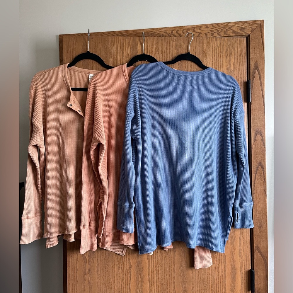 Bundle of 3: Aerie Offline Waffle Henley Tee - Picture 4 of 6